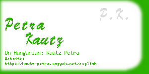 petra kautz business card